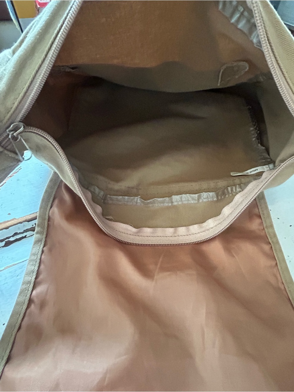 National Wildlife Federation Tan Canvas Messenger Bag Crossbody Nature Outdoors - Picture 6 of 8